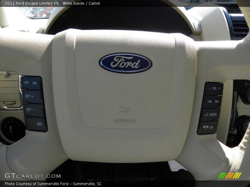 White Suede / Camel 2011 Ford Escape Limited V6