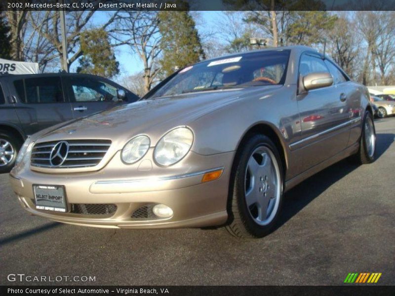 Desert Silver Metallic / Java 2002 Mercedes-Benz CL 500
