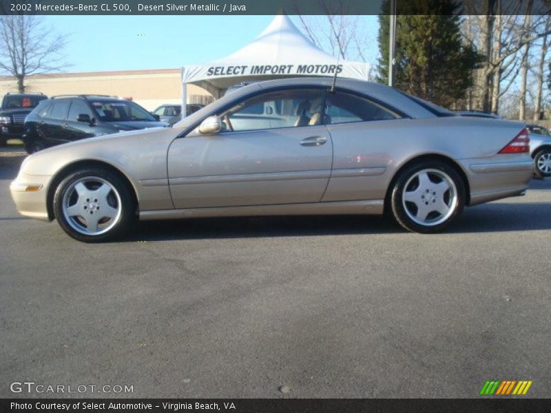Desert Silver Metallic / Java 2002 Mercedes-Benz CL 500