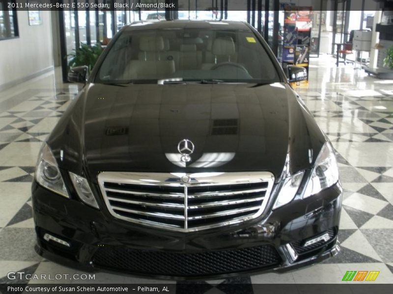 Black / Almond/Black 2011 Mercedes-Benz E 550 Sedan