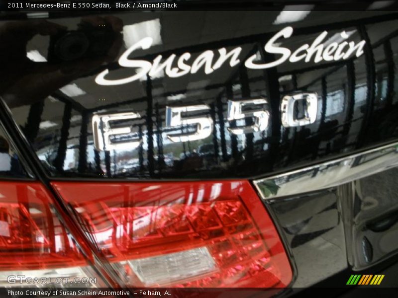 Black / Almond/Black 2011 Mercedes-Benz E 550 Sedan