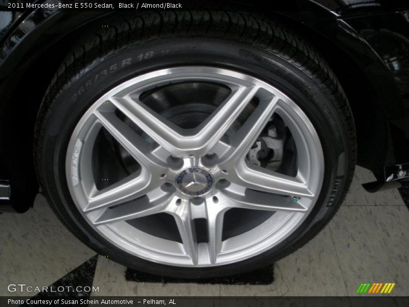 Black / Almond/Black 2011 Mercedes-Benz E 550 Sedan