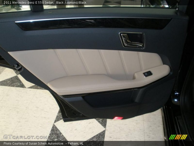 Black / Almond/Black 2011 Mercedes-Benz E 550 Sedan