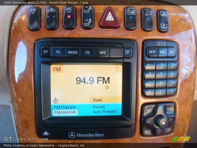 Controls of 2002 CL 500