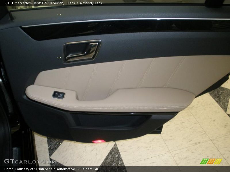 Black / Almond/Black 2011 Mercedes-Benz E 550 Sedan