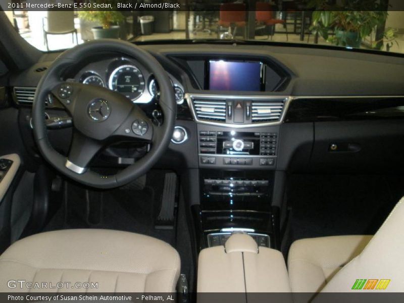 Black / Almond/Black 2011 Mercedes-Benz E 550 Sedan