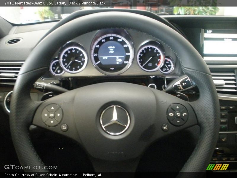 Black / Almond/Black 2011 Mercedes-Benz E 550 Sedan