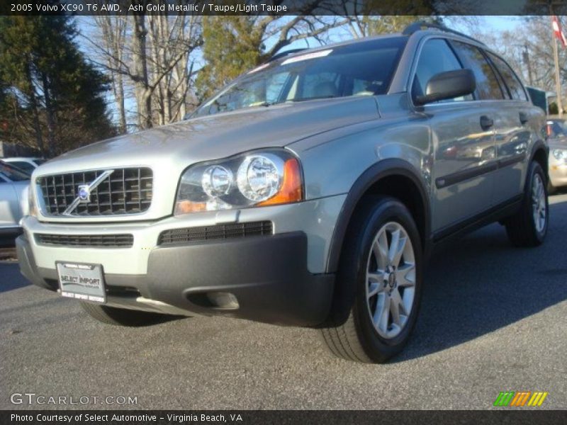 Ash Gold Metallic / Taupe/Light Taupe 2005 Volvo XC90 T6 AWD