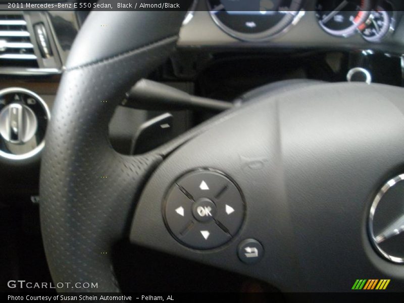 Black / Almond/Black 2011 Mercedes-Benz E 550 Sedan