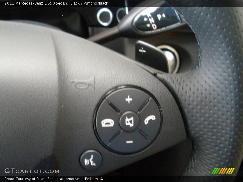 Black / Almond/Black 2011 Mercedes-Benz E 550 Sedan