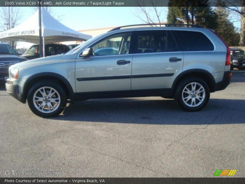 Ash Gold Metallic / Taupe/Light Taupe 2005 Volvo XC90 T6 AWD