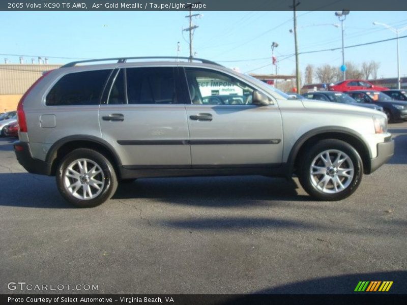 Ash Gold Metallic / Taupe/Light Taupe 2005 Volvo XC90 T6 AWD