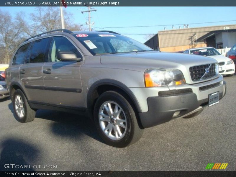 Ash Gold Metallic / Taupe/Light Taupe 2005 Volvo XC90 T6 AWD
