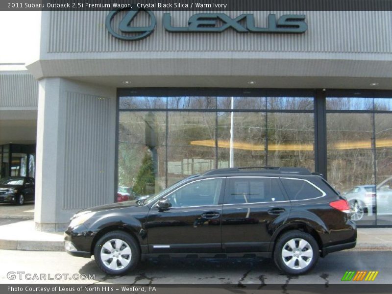 Crystal Black Silica / Warm Ivory 2011 Subaru Outback 2.5i Premium Wagon