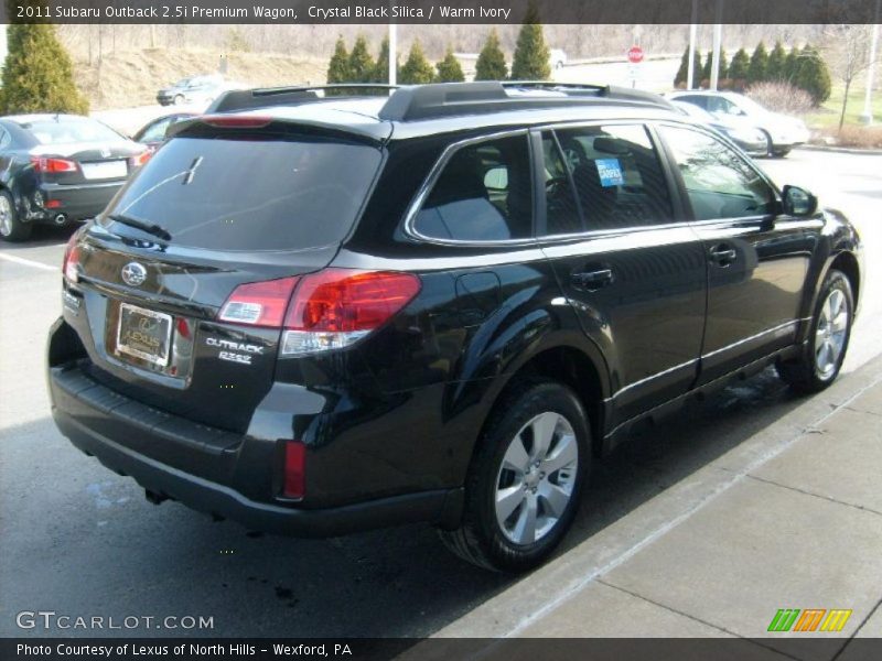 Crystal Black Silica / Warm Ivory 2011 Subaru Outback 2.5i Premium Wagon