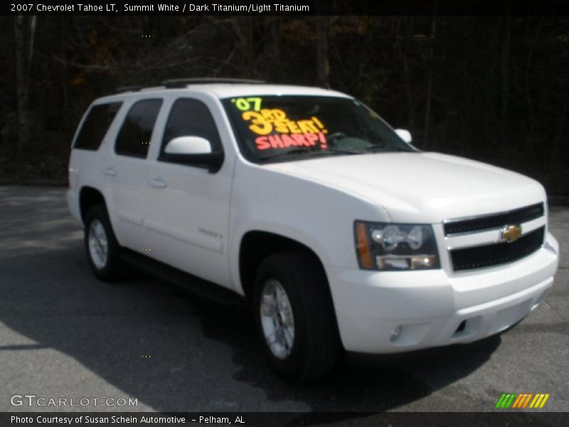 Summit White / Dark Titanium/Light Titanium 2007 Chevrolet Tahoe LT
