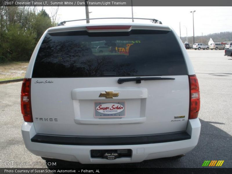 Summit White / Dark Titanium/Light Titanium 2007 Chevrolet Tahoe LT