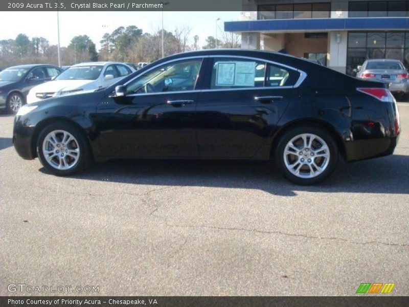 Crystal Black Pearl / Parchment 2009 Acura TL 3.5