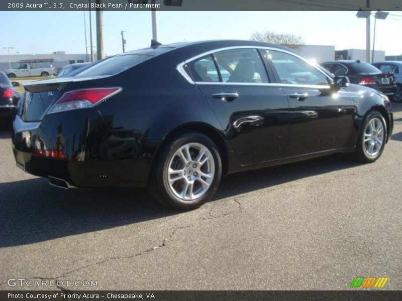 Crystal Black Pearl / Parchment 2009 Acura TL 3.5