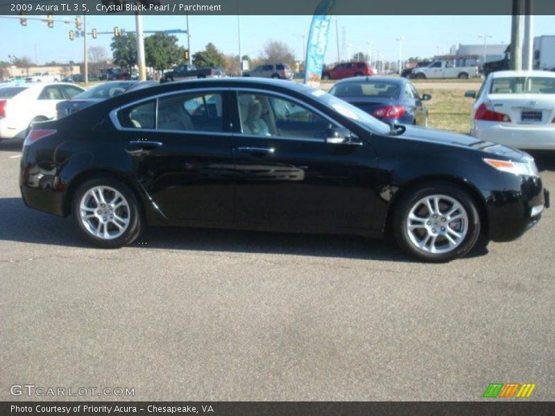 Crystal Black Pearl / Parchment 2009 Acura TL 3.5