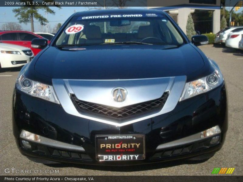 Crystal Black Pearl / Parchment 2009 Acura TL 3.5