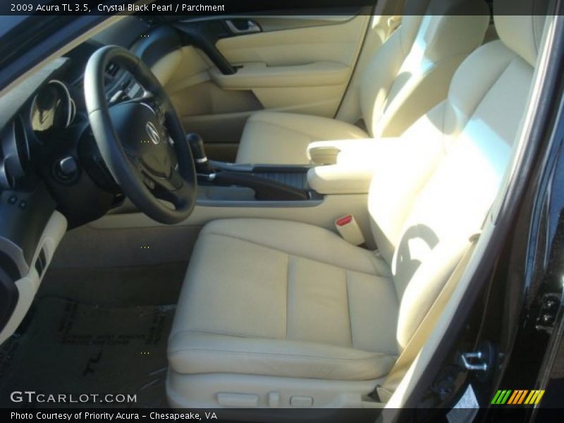 Crystal Black Pearl / Parchment 2009 Acura TL 3.5