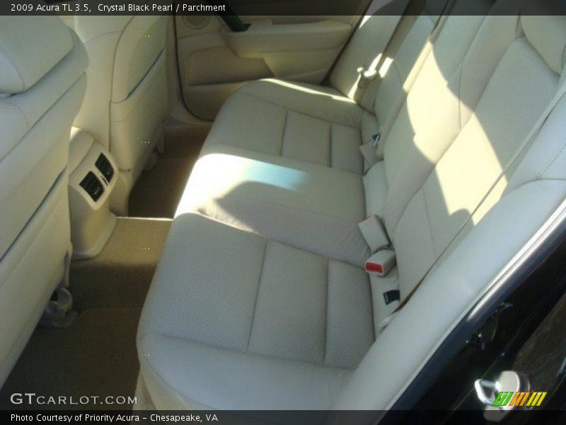 Crystal Black Pearl / Parchment 2009 Acura TL 3.5