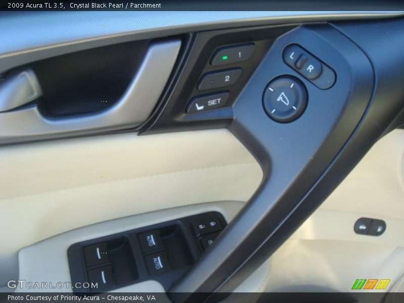 Crystal Black Pearl / Parchment 2009 Acura TL 3.5