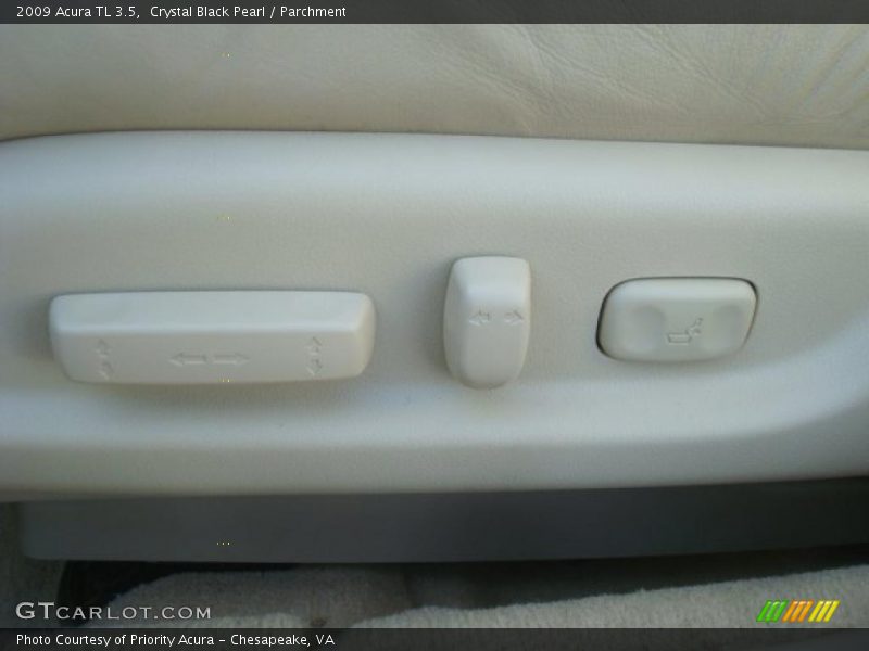 Crystal Black Pearl / Parchment 2009 Acura TL 3.5