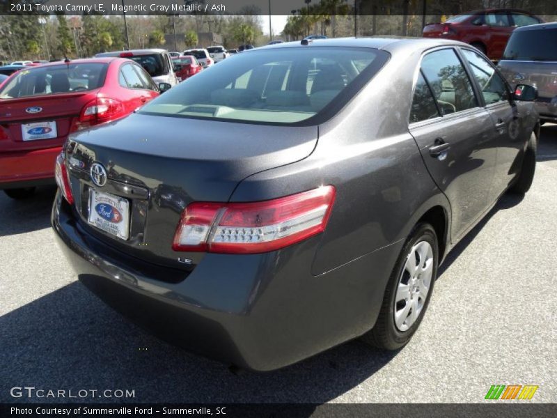 Magnetic Gray Metallic / Ash 2011 Toyota Camry LE
