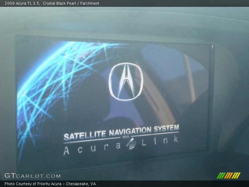 Crystal Black Pearl / Parchment 2009 Acura TL 3.5