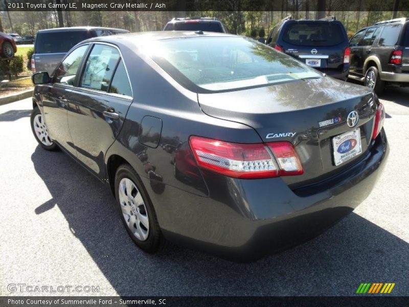 Magnetic Gray Metallic / Ash 2011 Toyota Camry LE