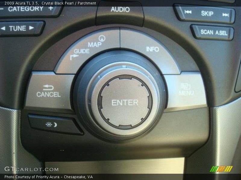 Crystal Black Pearl / Parchment 2009 Acura TL 3.5