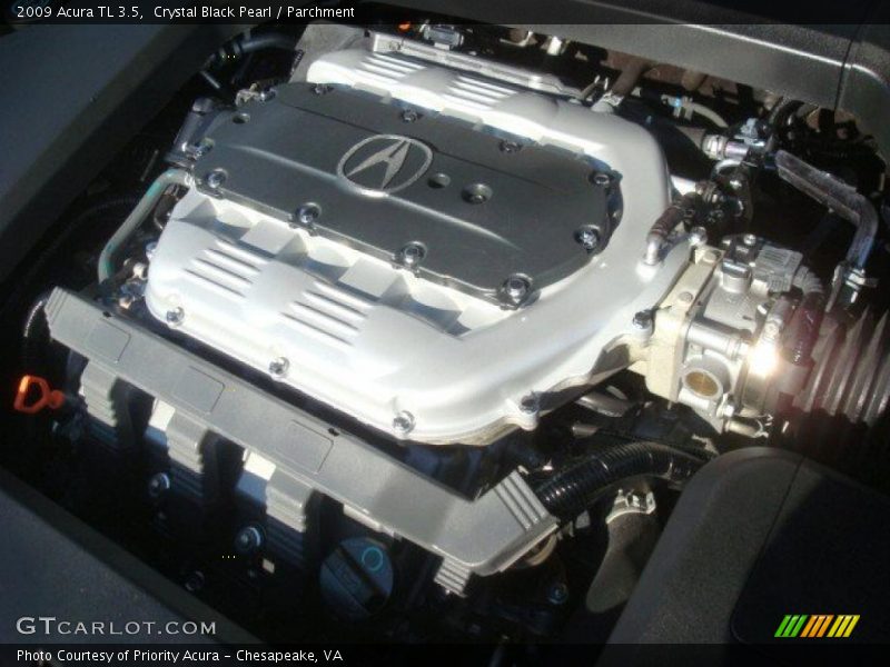 Crystal Black Pearl / Parchment 2009 Acura TL 3.5
