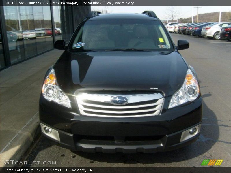 Crystal Black Silica / Warm Ivory 2011 Subaru Outback 2.5i Premium Wagon