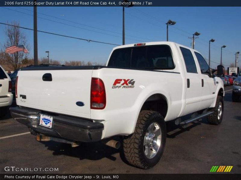 Oxford White / Tan 2006 Ford F250 Super Duty Lariat FX4 Off Road Crew Cab 4x4