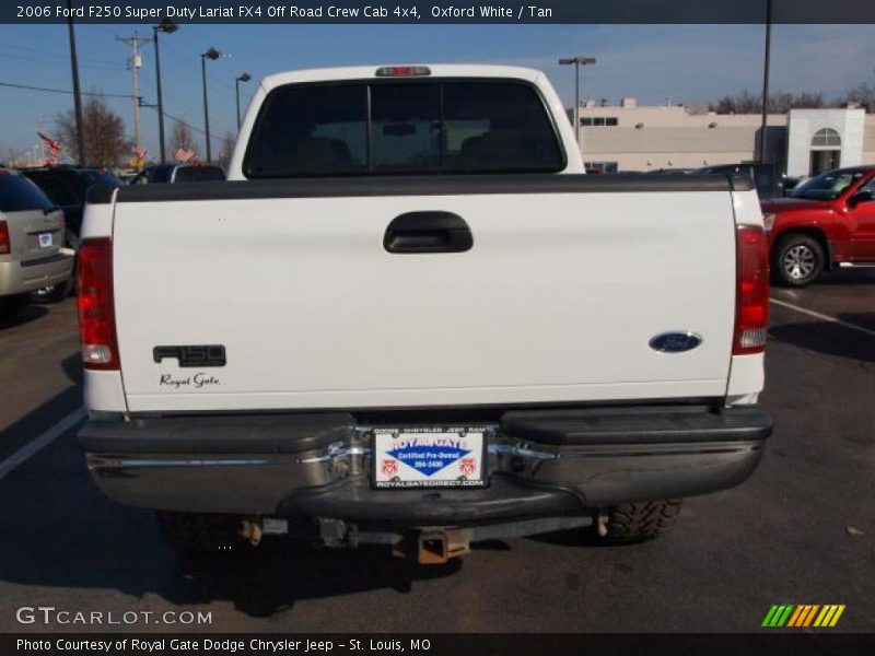 Oxford White / Tan 2006 Ford F250 Super Duty Lariat FX4 Off Road Crew Cab 4x4