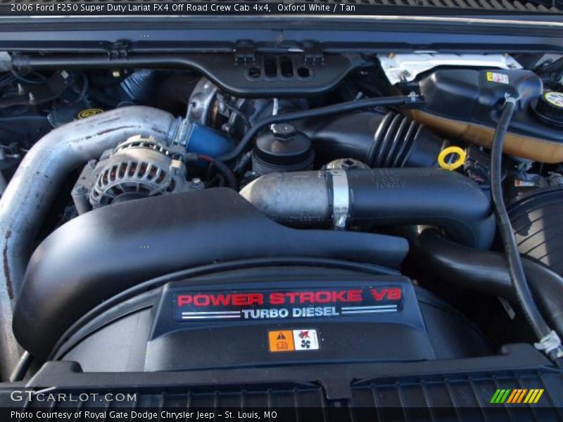 Oxford White / Tan 2006 Ford F250 Super Duty Lariat FX4 Off Road Crew Cab 4x4
