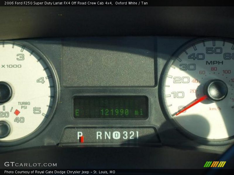 Oxford White / Tan 2006 Ford F250 Super Duty Lariat FX4 Off Road Crew Cab 4x4
