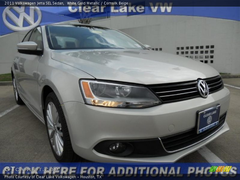 White Gold Metallic / Cornsilk Beige 2011 Volkswagen Jetta SEL Sedan