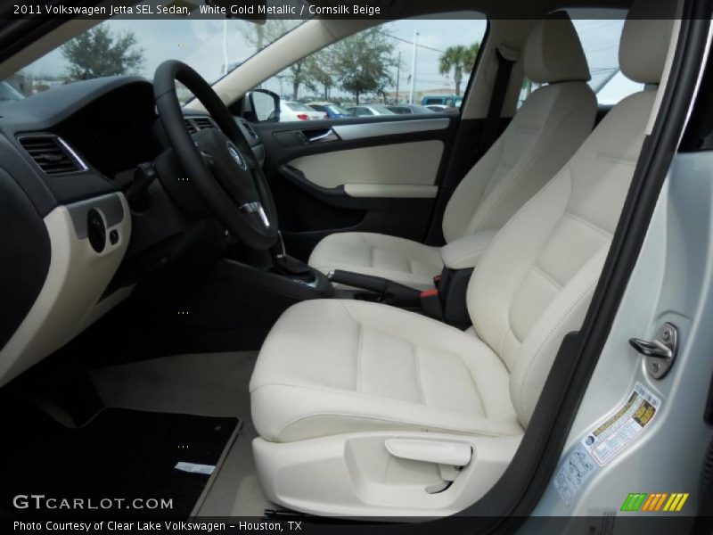 White Gold Metallic / Cornsilk Beige 2011 Volkswagen Jetta SEL Sedan