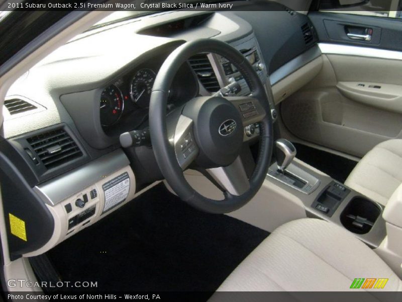  2011 Outback 2.5i Premium Wagon Warm Ivory Interior