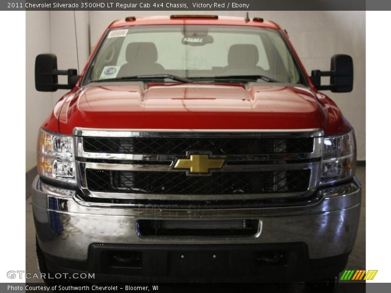 Victory Red / Ebony 2011 Chevrolet Silverado 3500HD LT Regular Cab 4x4 Chassis