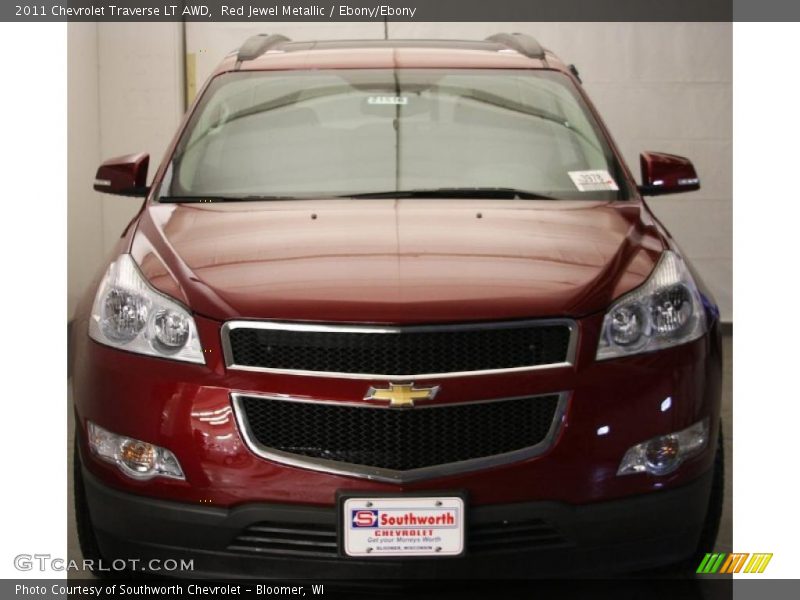 Red Jewel Metallic / Ebony/Ebony 2011 Chevrolet Traverse LT AWD