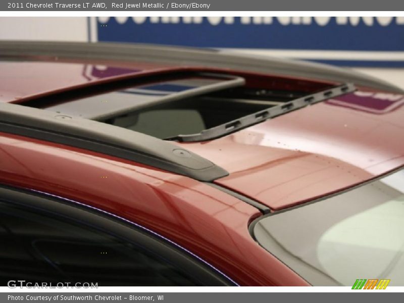 Red Jewel Metallic / Ebony/Ebony 2011 Chevrolet Traverse LT AWD