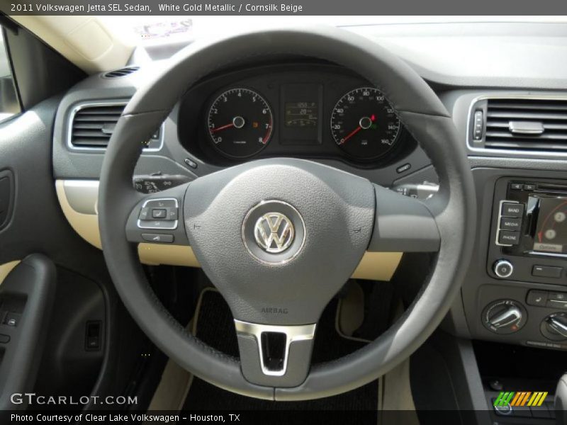 White Gold Metallic / Cornsilk Beige 2011 Volkswagen Jetta SEL Sedan