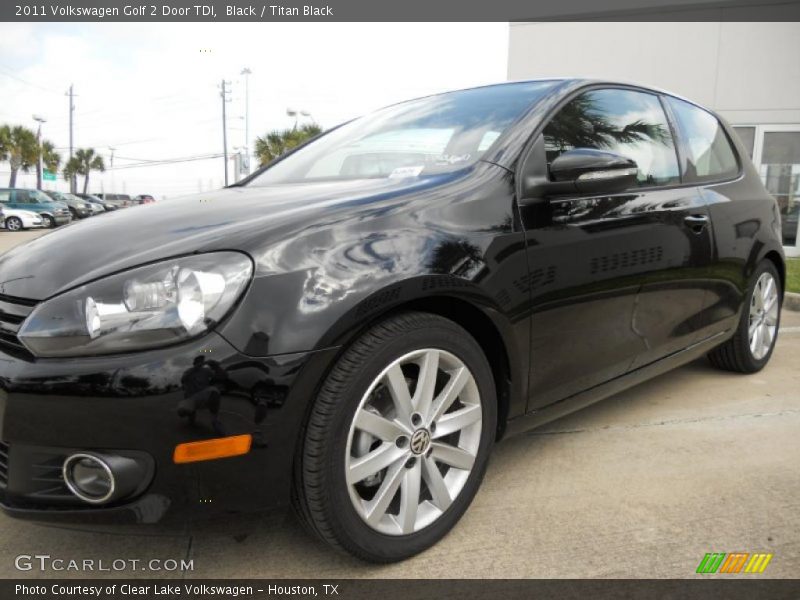 Black / Titan Black 2011 Volkswagen Golf 2 Door TDI