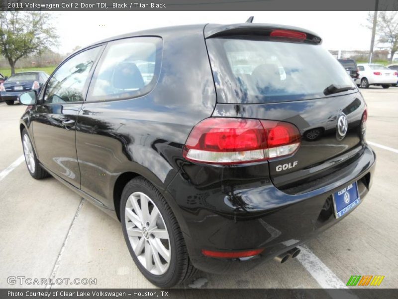 Black / Titan Black 2011 Volkswagen Golf 2 Door TDI