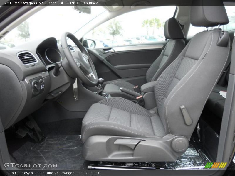 Black / Titan Black 2011 Volkswagen Golf 2 Door TDI