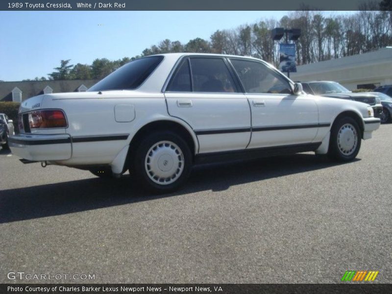 White / Dark Red 1989 Toyota Cressida